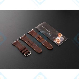 Dây Da Cho Đồng Hồ Apple Watch Sen (Khắc Tên) Sử Dụng Được Dưới Nước- 38/40/41 MM_Hàng Chính Hãng