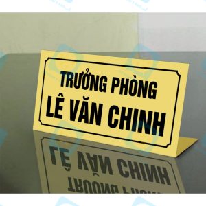 INOX ĂN MÒN & MICA BẢNG TÊN ĐỂ BÀN VĂN PHÒNG