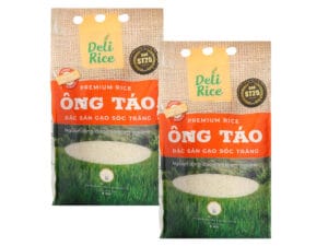 Combo 2 túi gạo Ông Táo đặc sản Sóc Trăng Delifarm ST25 5kg