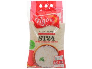 Gạo thơm Ngon ST24 túi 5kg