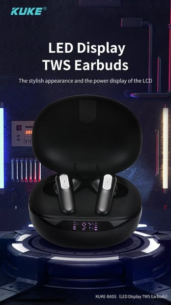 Tai Nghe Bluetooth 2 Tai KUKE – Bass