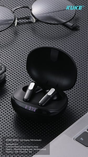 Tai Nghe Bluetooth 2 Tai KUKE – Bass